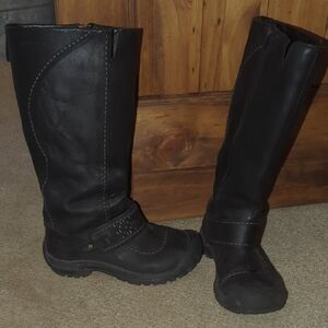 Women's Black Leather Boots